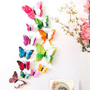 Creative Double-Layer Color Butterfly Wall Paste 12  color A