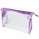 5 Pcs Transparent Waterproof Cosmetic Bag,PVC Vinyl Zippered Wash Bag Vacat