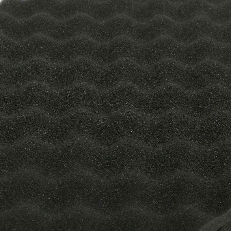 6PCS Black Acoustic Eggshell Foam Sound Absorption Treatment Panel Tile 40X