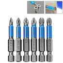 6x/Set Magnetic Nonslip Screwdriver Bit Set PH1 PH2 PH3 PZ1 PZ2 PZ3 Impact Drill