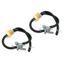 2 Set ATV Petrol Gas Fuel On Off Tap Petcock Fuel Filter Petrol Pipe Hose Line