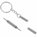 5X(3in1 Mini Alloy Screwdriver Key Ring Watch Glasses Repair Tool H9M2)