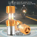 H4 18W LED 3 COB Motorcycle Headlight Bulb 2000LM 6000K Hi/Lo Beam Light White