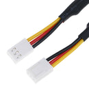 5Pcs 3Pins noise reduction cable lead for PC cooling fan