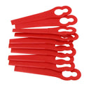 100Pcs Red Plastic Blades Kit Fit For Grass Trimmer Strimmer Lawnmower Par YAE