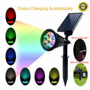 Xmas Solar 7 LED Garden Lamp Spot Light Lawn Landscape Spotlight Light Outdoor