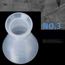 100ml Clear White Plastic Laboratory Chemical Conical BEST Bottle Flask