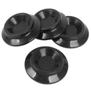 4Pcs Black Piano Castor Cup Pad Foot Pads Double Wheeled Floor Carpet Prote