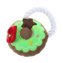 Pet Squeaky Plush Resistant Biting Training Christmas Wreath Sounding Toys