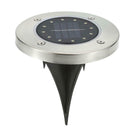 12 LED Solar Buried Light Waterproof Outdoor Lawn Ground Lamp (Warm White)