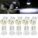 50x T10 White 8 SMD LED Car Side Wedge Interior Light Bulbs 1206 2825 1 TDF