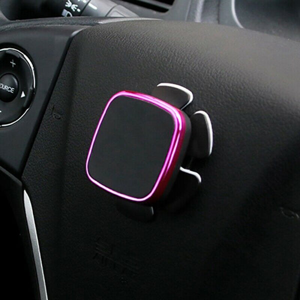 Universal 6 x 6 Cm Auto Car Steering Wheel Mobile Phone Holder Intelligent  Q6U7