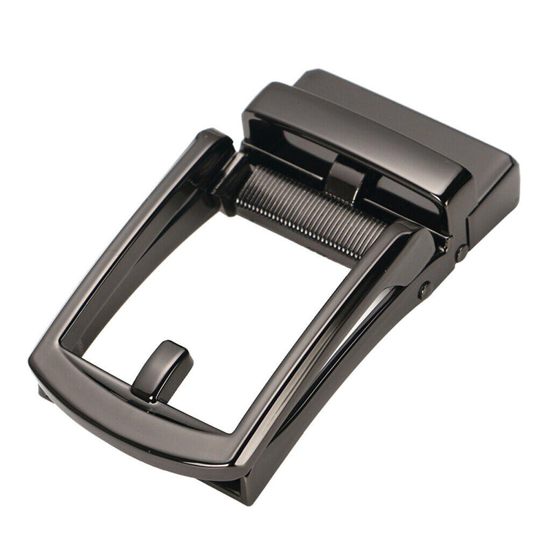 Mens Ratchet Leather Belt Buckle, Automatic Slide Buckle For Belt Strap 35mm