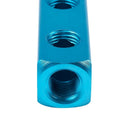 Pneumatic Air 4 Way Air Hose Inline Manifold Block Splitter blue B6M8