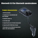 Bluetooth 5.0 Car FM Transmitter Handsfree Kit Wireless MP3 Player USB Charger