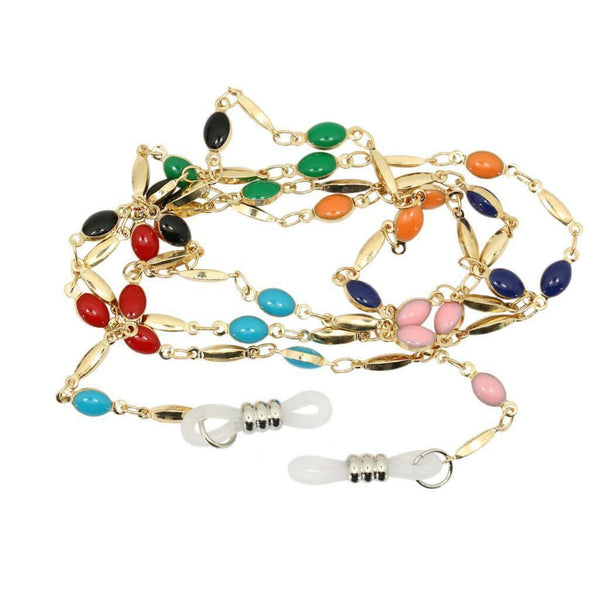 Enamel Beaded Eyeglasses Lanyard Rope Chain Sunglasses Strap Holder Retainer