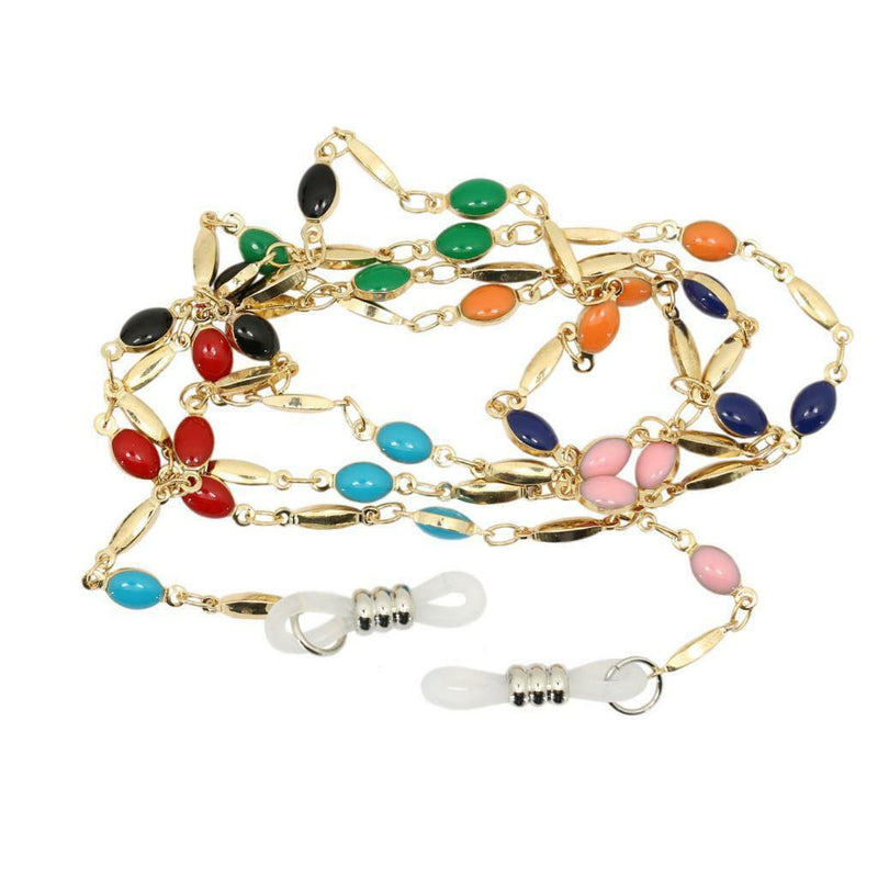 Enamel Beaded Eyeglasses Lanyard Rope Chain Sunglasses Strap Holder Retainer
