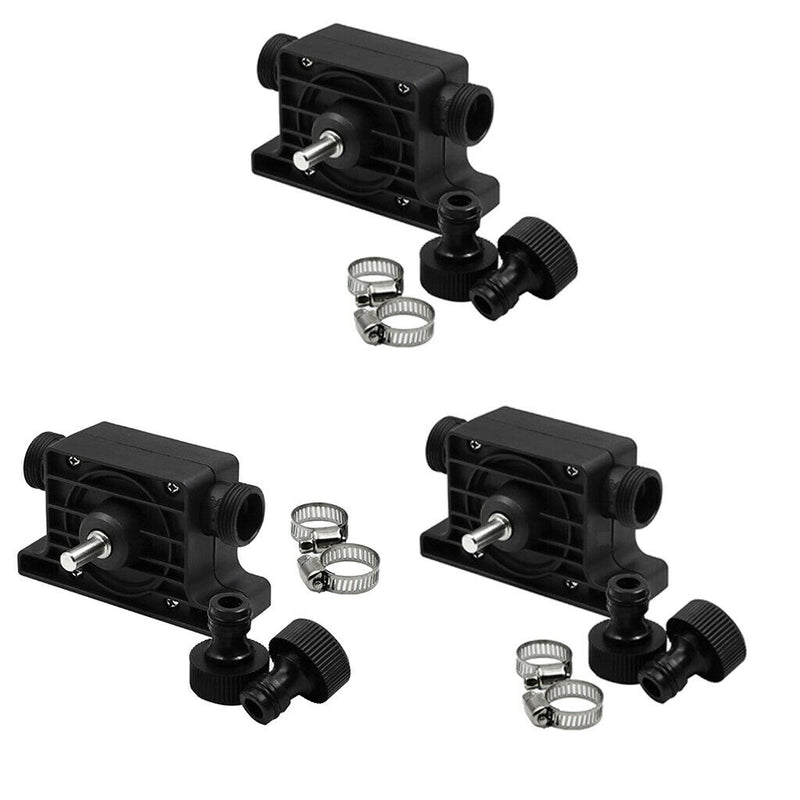 3 Set 8mm Round Shank Electric Drill Water Pump Self Priming Transfer Pump with