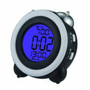 4 Inch Twin Bell Alarm Clock Loud Led Digital Alarm Clock Time Date Display T3O9