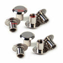 100x Solid Binding Screw Stud Button Nail Rivets Leather Craft Belt Bag Wallet
