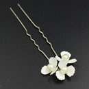 Bride Bridesmaid Wedding Party Hair Pin Womens Hair Stick Headwear White