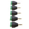 5x Audio 3 Pole 3.5mm Male to 3 Pin Female Video Balun Adapter for Earphone