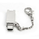 Portable 2in1 SD/TF External Memory Card Slot Reader Adapter Phone New