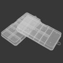 2x 10 Cells  Acrylic Empty Transparent False Nail Art Tips Storage Box Container