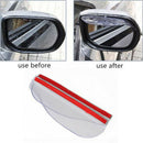 1 Pair Car Rearview Mirror Rain Water Rainproof Eyebrow Cover Side Shield Cl  LJ