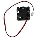 25mm x 10mm 2Pin DC 12V 0.05A Black Plastic Mini Cooling Fan