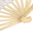 Chinese Folk Art Silk Veil Bamboo Short Dancing Red Fan for Belly Dance