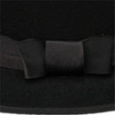 Women Men Cool Classic Jazz Hats Fedora Trilby Hat Blower Hats with Bowknot S5B7