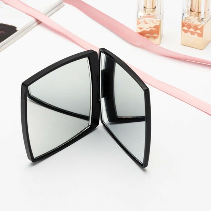 Mini Mirror Square Shape Girl Mini Double Sided Portable Mirror Pocket Make R5K8
