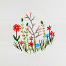 30 X 30cm DIY Flowers Embroidery Kit Needlework Cross Stitch Handwork Craft