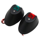 2 Packs Nylon Red&Green Signal Lamp Sidelight 12V / 24V Navigation Light