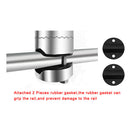Boat Fishing Rod Holder Clamp-on fit 9-1.7" Rail Adjustable Stainless Steel