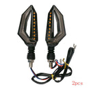 2x Motorcycle 18LED Amber Turn Signal Indicator Lights 9LED Red Brake La ROA