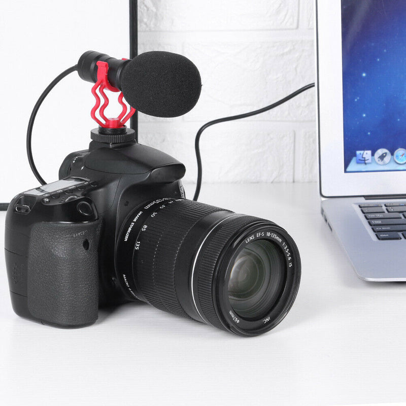 USB Wired Mute Microphone Studio Recording Vocal Omnidirectional Speaker A