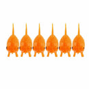 10pcs Orange Plastic Fish Tank Ornament .Artificial Goldfish Tail Swing A2T9