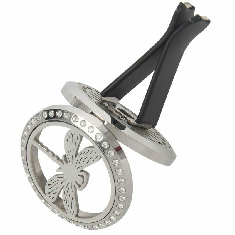 Car Air Freshener Essential Oil Diffuser Clip -316L Stainless Steel Natural U3T6