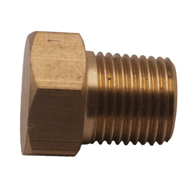 1-8 *1/8" NPT Plug Male Brass Gas Oil Fuel Tank Port Fitting Adapter