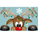 DIY Christmas Stickers Window Glass Decorative Decals Xmas Poster (D) A