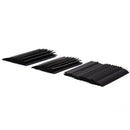 127Pcs Glue Weatherproof Heat Shrink Sleeving Tubing Tube Assortment Kit Black F