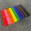 51pcs Rainbow Colour Fraction Cubes Math Early Learning Number Teaching