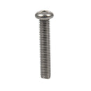 M8 x 45mm 304 Stainless Steel Phillips Machine Screw Bolt 5pcs