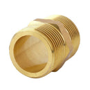 Brass 3/4 inch PT to 3/4 inch PT Male Thread Hex Nipple Piping Quick