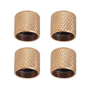 4x Iron Guitar Bass Volume Tone Control Knobs Golden String Instrument Parts