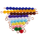 Montessori Mathematic Materials Hundred Beads Square Bar Kids Education Toys