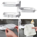 3 Layers Portable Corner Shelf Shampoo Soap Corner Storage Rack Bathroom Sh