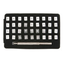 36Pcs Metal Alphabet Number Stamp Punch Set for Leather Craft Stamps Tools